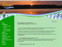 Tablet Screenshot of campingplatz-am-woerthsee.de